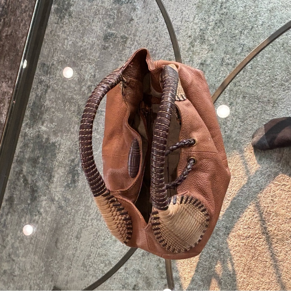 Elisa Atheniense Stylish Brown Leather Women's Bag